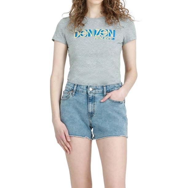 Playera Core Short Denizen from Levi's para Mujer color Gris