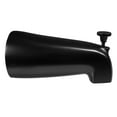 thumbnail image 4 of Westbrass D311-62 5-1/2" Reach Brass Tub Spout with Nose Diverter, Matte Black, 4 of 6