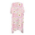 thumbnail image 2 of HELLHERO Lightweight Bathing Suit Cover Up for Vacation Polyester Quick Dry Long Kimono Swimsuit Cover Up Daisy Pattern, 2 of 6