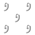 thumbnail image 1 of Methold Auricular compatible con Bluetooth con micrófono Cancelación de ruido Auricular ergonómico Auricular Manos libres Accesorios para auriculares Plata 5piezas, 1 of 5