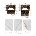 thumbnail image 5 of Thanksgiving Fall Leaves Swag Curtains for Living Room/Bedroom Windows, Mushroom Black Country Botanical Kitchen Curtains and Valances Set 36 Inch Length, Light Filtering Swags Valance Curtain Panels, 5 of 5