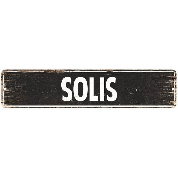 SOLIS Gift Street Sign Home Decor Chic Gift 4x18 204180003501