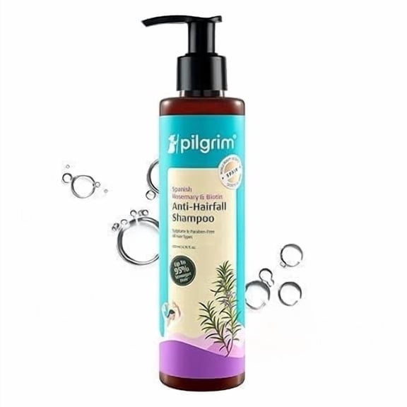 Pilgrim Spanish Rosemary & Biotin Anti-Hairfall Shampoo | 6.76 Fl Oz (200ml)