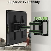 USX MOUNT Full Motion TV Wall Mount for 47-92 inch TVs Swivels Tilts Extension Rotation Holds up to 132lbs Max VESA 600x400mm, Fit 16 Wood Stud