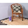 thumbnail image 4 of 2 x 2 Feet Square ( 60 cm x 60 cm ) Natural Jute with White Scalloped Area Rugs , Home Decor Rugs, 4 of 5