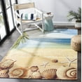 thumbnail image 3 of SAFAVIEH Barbados Sea Shells Outdoor Area Rug, Gold/Blue, 3'3" x 5'3", 3 of 8