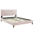 thumbnail image 2 of Modway Peyton Performance Velvet Full Platform Bed in Pink, 2 of 10