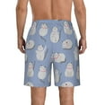 thumbnail image 3 of Naloa Cute Fat Cat Men's Beach Shorts, Surfing shorts, Swim trunks, Quick Dry Swim Trunks for Surfing Beach Fun - Medium, 3 of 9