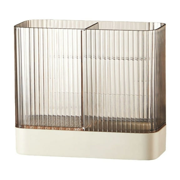 Wall Mounted Kitchen Utensil and Cutlery Organizer with Drainage, Multi-Compartment Chopstick Rack and Non-Slip Design for Tidy Countertops, Suitable for Modern Home Kitchens