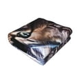 thumbnail image 3 of Throw Blanket for Couch - Purple Moon Cat Soft Comfy Lightweight Cozy Warm Throw Blanket, Fuzzy Plush Flannel Blanket & Throws for Sofa and Bed All Season, 3 of 8