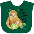 thumbnail image 3 of Inktastic My Great Grandma Loves Me Cute Sloth and Baby Boys or Girls Baby Bib, 3 of 4