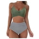 thumbnail image 2 of WILLBEST Traje de Baño Para Mujer, Conjunto de Bikini Para Mujer, Traje de Baño de Cintura Alta Con Estampado de Leopardo, Push Up, Traje de Baño Sexy, Conjunto de Tankinis, 2 of 3