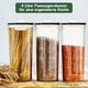 thumbnail image 2 of Juego de 4 recipientes de almacenamiento de cocina de 4 litros, recipientes para conservar alimentos frescos con barras de medición., 2 of 5