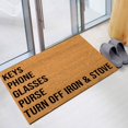 thumbnail image 4 of Yokan Alphabet Bull Rug, Non-Slip Entrance Mat, Absorbent Floor Mat for Bathroom, Kitchen, and Entrance, Flannel Soft Texture with HD Printing, Durable for Indoor Use, 40x60CM, Grey, 4 of 5