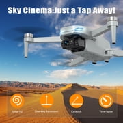 AUOSHI GPS Drone with 4K Camera for Adults Beginner,Upgraded EIS with Brushless Motor,Foldable FPV Quadcopter with Optical Flow, Follow Me, Smart Return Home,60 Mins Flight Time