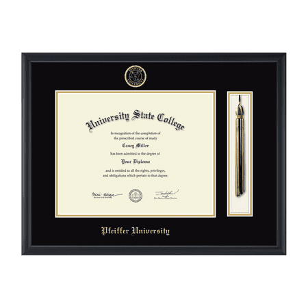 Framerly - Pfeiffer Tassel Diploma Frame In Black Moulding