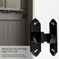 thumbnail image 2 of 1x Sliding Barn Door Lock Heavy Duty Bolt Toggle Guard Latch Wine Cabinet Closet, 2 of 5