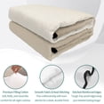 thumbnail image 4 of King Quilt Set 96''x106'', Beige Brown Ombre Lightweight Bedspread Coverlet Set with 2 Pillow Shams, Modern Abstract Art Gradient Breathable All Season Quilt Bedding for Bedroom/Guest Room, 4 of 9