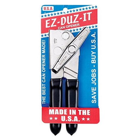 Manual CAN OPENER Grips EZ DUZ IT Gauge Chromed Steel