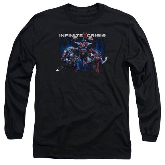 Infinite Crisis Ic Super Long Sleeve Adult 18/1 T-Shirt Black
