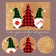 thumbnail image 1 of Tapete Felpudo navideño - Gnome Dwarf Santa Snowman Greeting Welcome Carpet (2) Tmvgtek Libre de BPA, 1 of 8