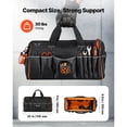 thumbnail image 3 of KFFKFF 20-Inch Tool Bag with 33 Pockets, Portable Organizer for Tools, Large Storage with Durable Zipper, Adjustable Shoulder Strap, Water-Resistant Design, Ideal for Home and Professional Use, 3 of 9