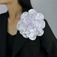 thumbnail image 5 of 14/19cm Fashion Large Flower Brooch Colorful Satin Fabric French Flower Brooch Handmade Suit Sweater Coat Decor Pins Brooches, 5 of 5
