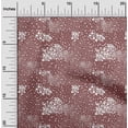 thumbnail image 2 of oneOone Cotton Jersey Dark Rose Brown Fabric Uneven Dot Craft Projects Decor Fabric Printed By The Yard 58 Inch Wide, 2 of 4
