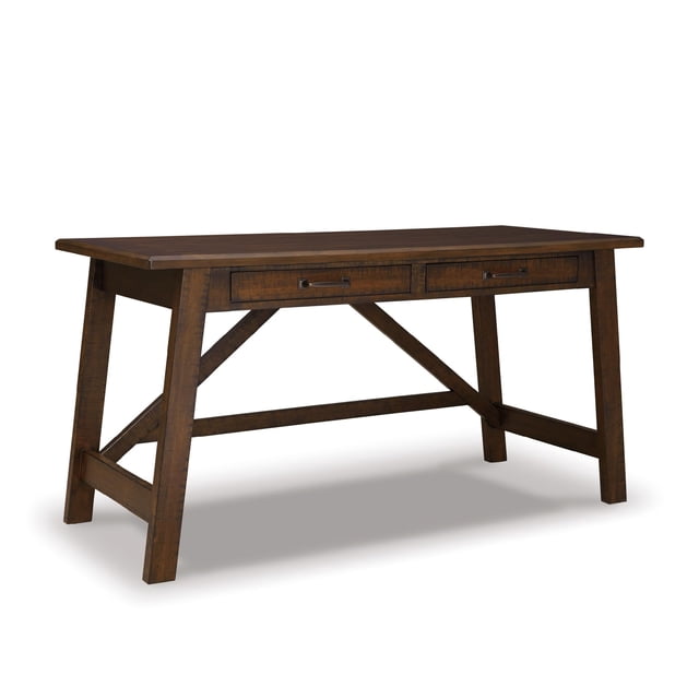 Ashley Furniture Baldridge Engineered Wood Home Office Desk in Rustic Brown