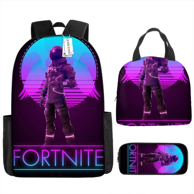 Fortress Night Children's Schoolbag Primary And Secondary School Student Backpack Lightweight Digital Print Lunch