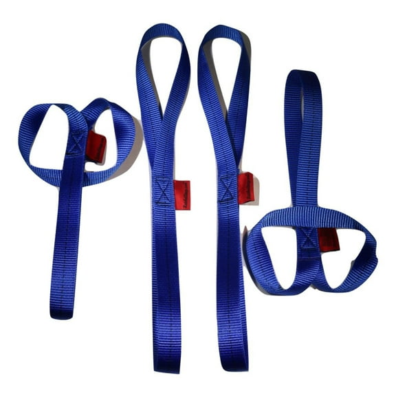 1 X 18 Inch Blue Soft Tie Loops BLUE | 4 PACK
