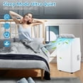 thumbnail image 5 of Versatile 14,000 BTU Portable Air Conditioner – 4-in-1 AC: Cooling, Dehumidifier, Fan & Sleep Mode – Quiet, 24H Timer, Remote, Window Kit – Up to 700 Sq.Ft – White, 5 of 7