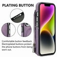 thumbnail image 6 of ELEHOLD for iPhone 15 Multi-Functional Wallet Case,Premium PU Leather with Card Holders Zipper Storage Magnetic Case MagSafe Charging Compatible iPhone 15 6.1" Full Protective Case,Purple, 6 of 13