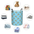 thumbnail image 6 of Daiia Sea Turtle Round Laundry Basket with Handles Thickened Waterproof Circular hamper,Dirty Clothes Storage Basket for Bedroom,Bathroom,College Dorm-Small, 6 of 8