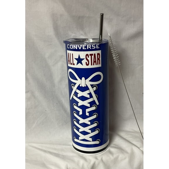 LisaB's World 20 oz Fully Insulated Stainless Steel Tumbler Looking Like Converse