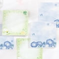 thumbnail image 3 of 200 hojas, 2 unidades, bloc de notas autoadhesivo cuadrado con estampado floral, pegatinas florales, blocs de notas adhesivas, 3 of 4