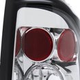 thumbnail image 5 of Spec-D Tuning Chrome Housing Clear Lens Tail Lights Brake Lamp Compatible with 1997-2004 Dodge Dakota, Left + Right Pair Assembly, 5 of 7