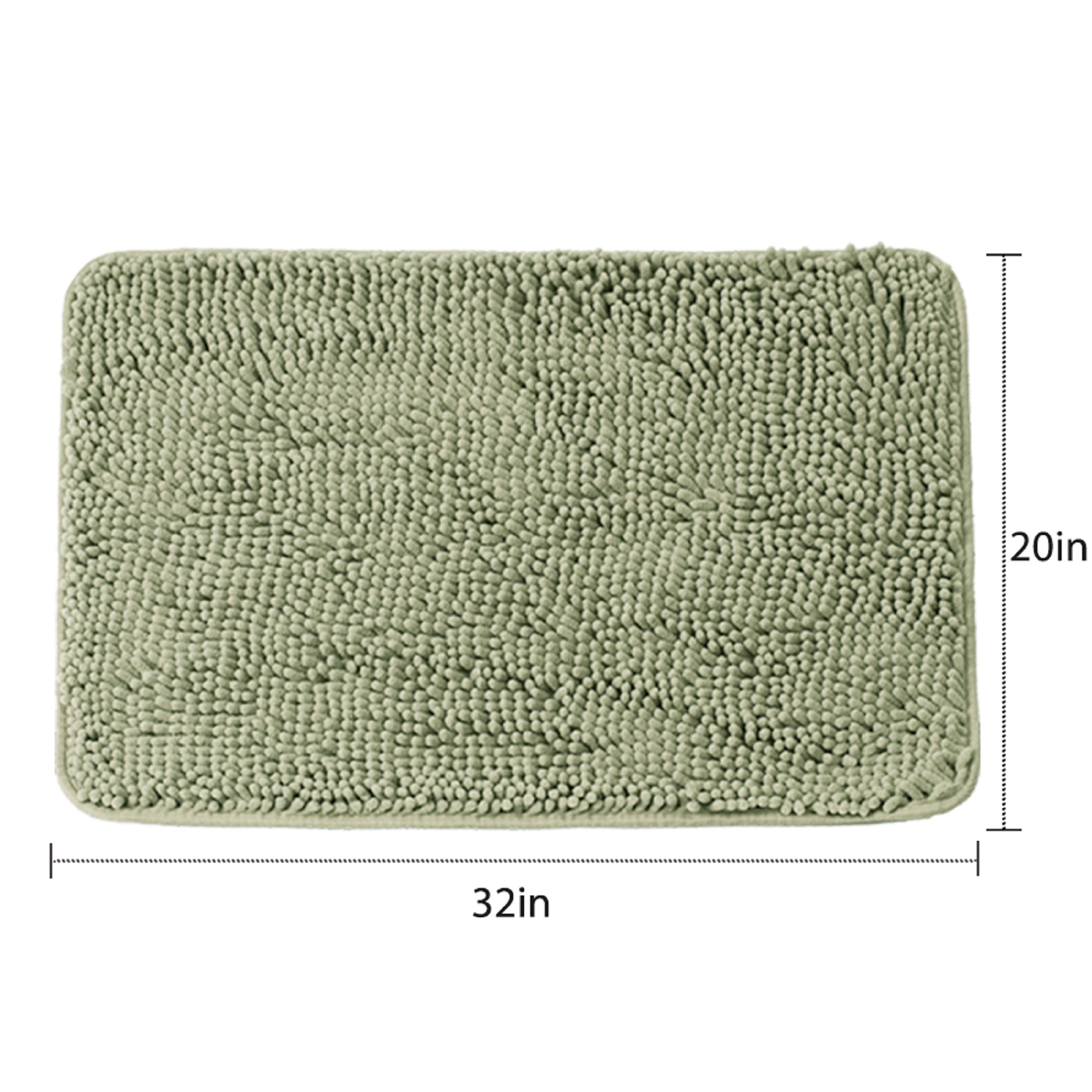 Niubya Bathroom Rug, Contour Toilet Bath Rugs, Non-Slip Floor Mat With Rubber BackingMachine Wash and Dry, 32x20, Camel