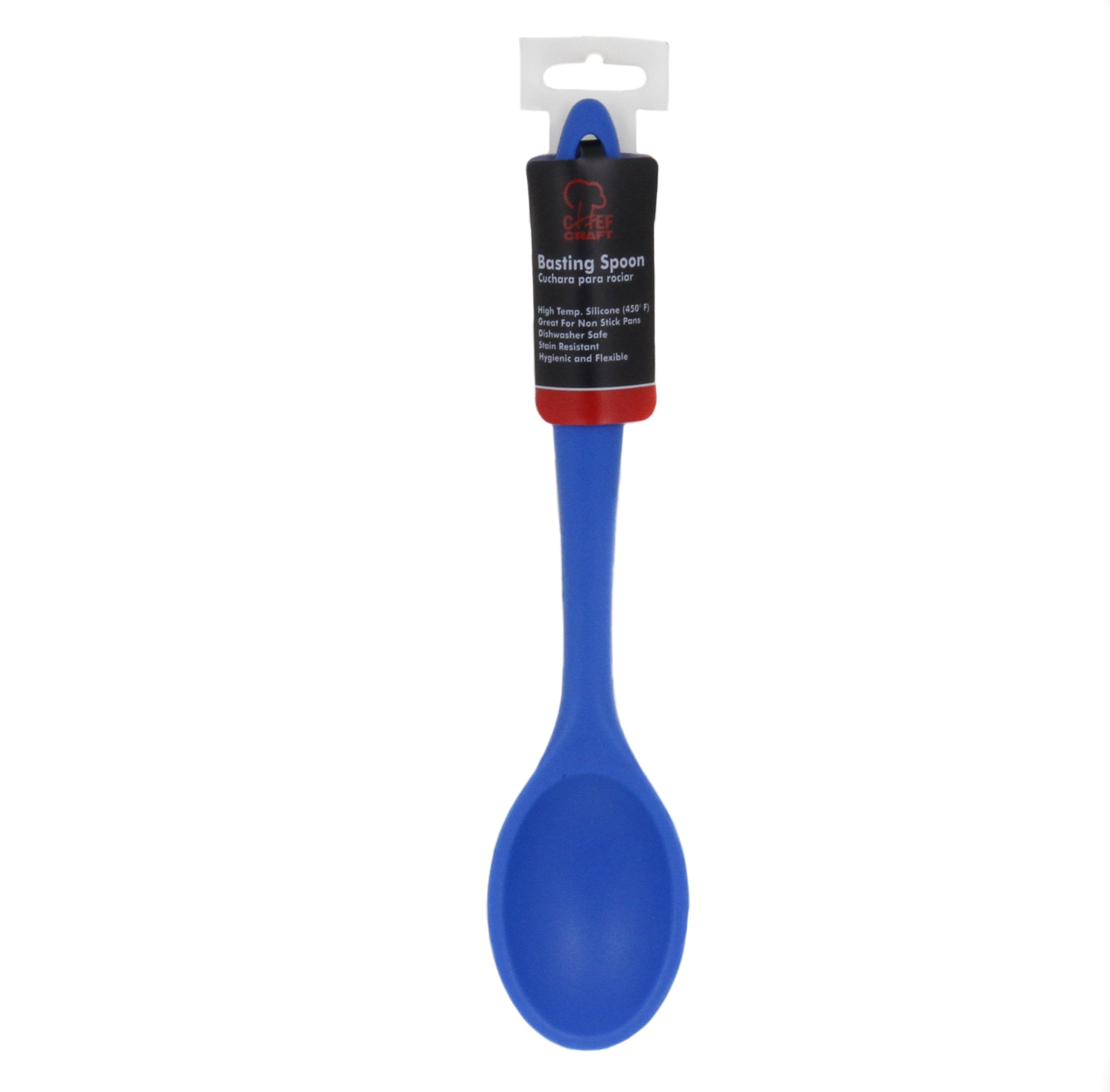 Silicon Cooking Spoon Set- Blue + Free Gift