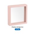 thumbnail image 3 of Floating Thin Film Display Box, ABS Frame Case 9cm x 9cm x 2cm Pink Pack of 5, 3 of 5