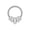 Silver-4, variant on Comfortable Wear Nose Rings Stainless Steel Nose Jewelry Geometric Shape Studs Earrings Suitable for Everyday Wear