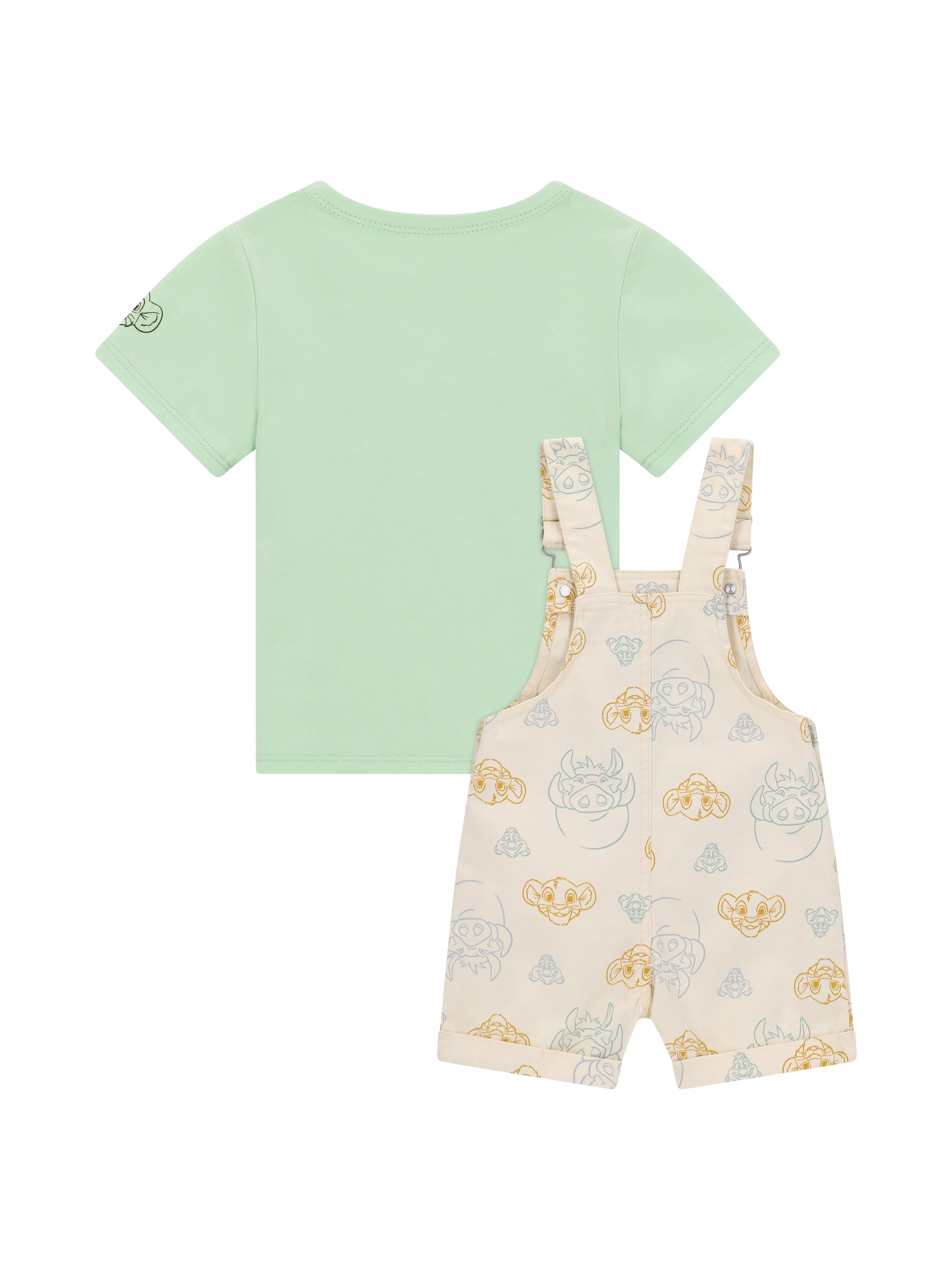 Disney Lion King Baby Boy 2 piece Shortall Set, Sizes 0/3 Months-24 Months