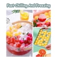 thumbnail image 6 of Ice Cube Tray with Lid BPA Free 3 Pack (99 1.1'' Balls) Small Ice Ball Maker Mold, Ice Tray with Cover Easy-Release Round Sphere Ball Ice Cube Mold Stackable Nugget Ice Mold-Tray Blue, 6 of 7