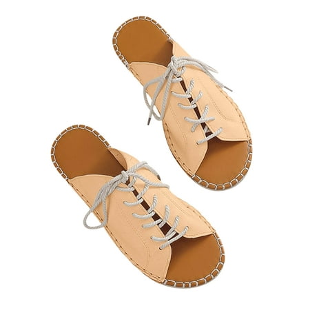

VerPetridure Women s Heeled Sandals Women s Flat Shoes Ladies Beach Sandals Summer Non-Slip Causal Slippers