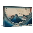 thumbnail image 1 of Global Gallery's 'Mount Fuji seen through the waves at Manazato no hama' by Ando Hiroshige Stretched Canvas Wall Art, 1 of 3