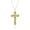 Gold,August, variant on Amethyst Cross Necklace for Women Trendy Purple Charm Necklace, Silver Chain Pendant Necklace, Catholic Religious Gifts, Crystal Imitation Diamond Birthstone Cubic Zirconia Jewelry