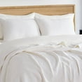 thumbnail image 4 of EVERGRACE Cotton Coverlet Set Full Queen Size 3 Pieces, Lightweight Soft Ribbed Matelassé Bedspread Quilt Set, Cozy Oversized Quilted Bedding Set with 2 Pillow Shams for All Seasons, Ivory White, 4 of 8