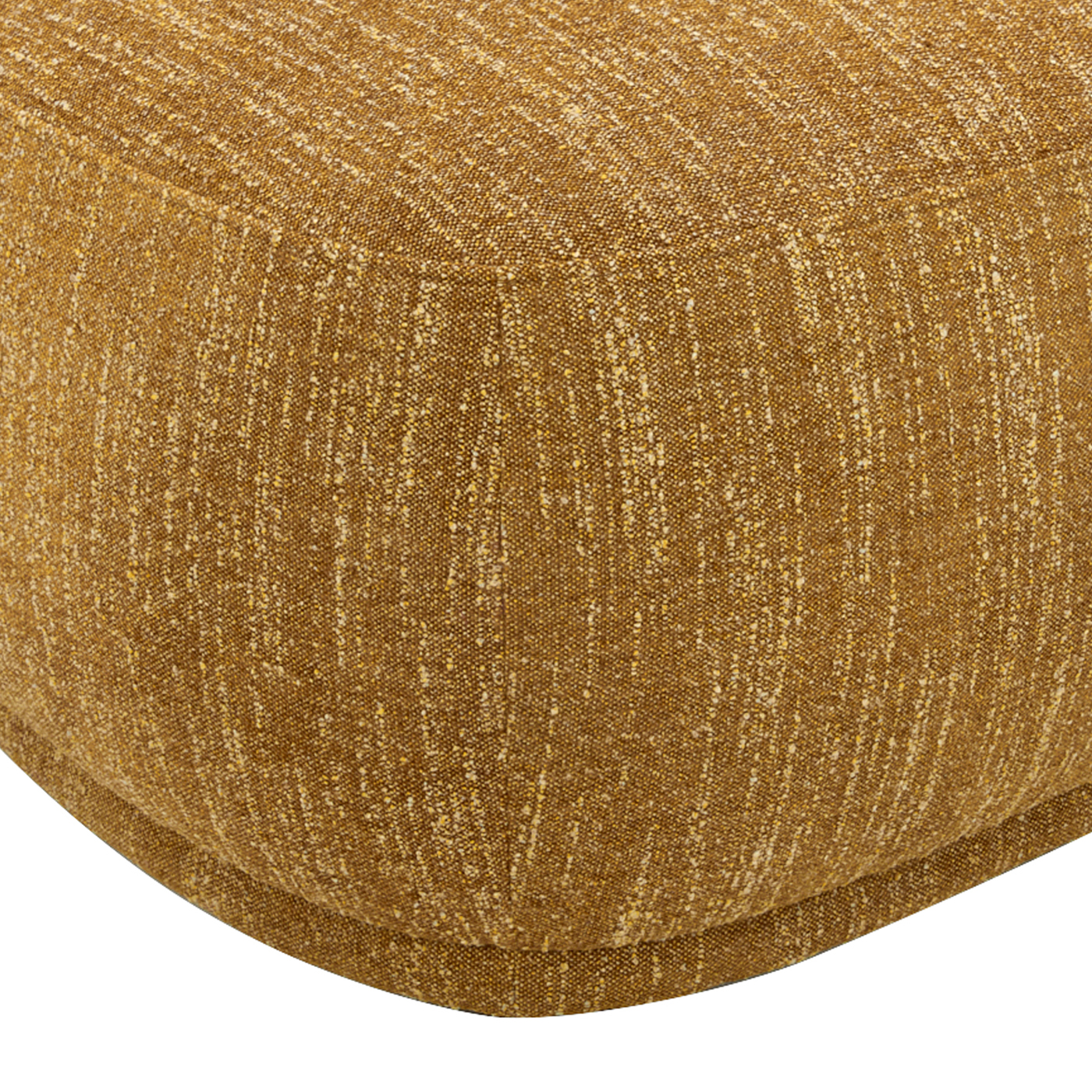 Jennifer Taylor Home Pebble 44" & 26" Rounded Triangle Cocktail Ottoman Set, Mustard Yellow Tweed