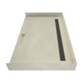 thumbnail image 4 of Tile Redi Rt3263cbfb-Pvc-Sq Redi Trench 32" X 63" Rectangular Barrier Free Shower Base -, 4 of 7