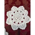 thumbnail image 4 of Set Of 3 Vintage Hand Crochet Doilies Quite Beautiful! Measured 8,5,&6 Rounds, 4 of 7